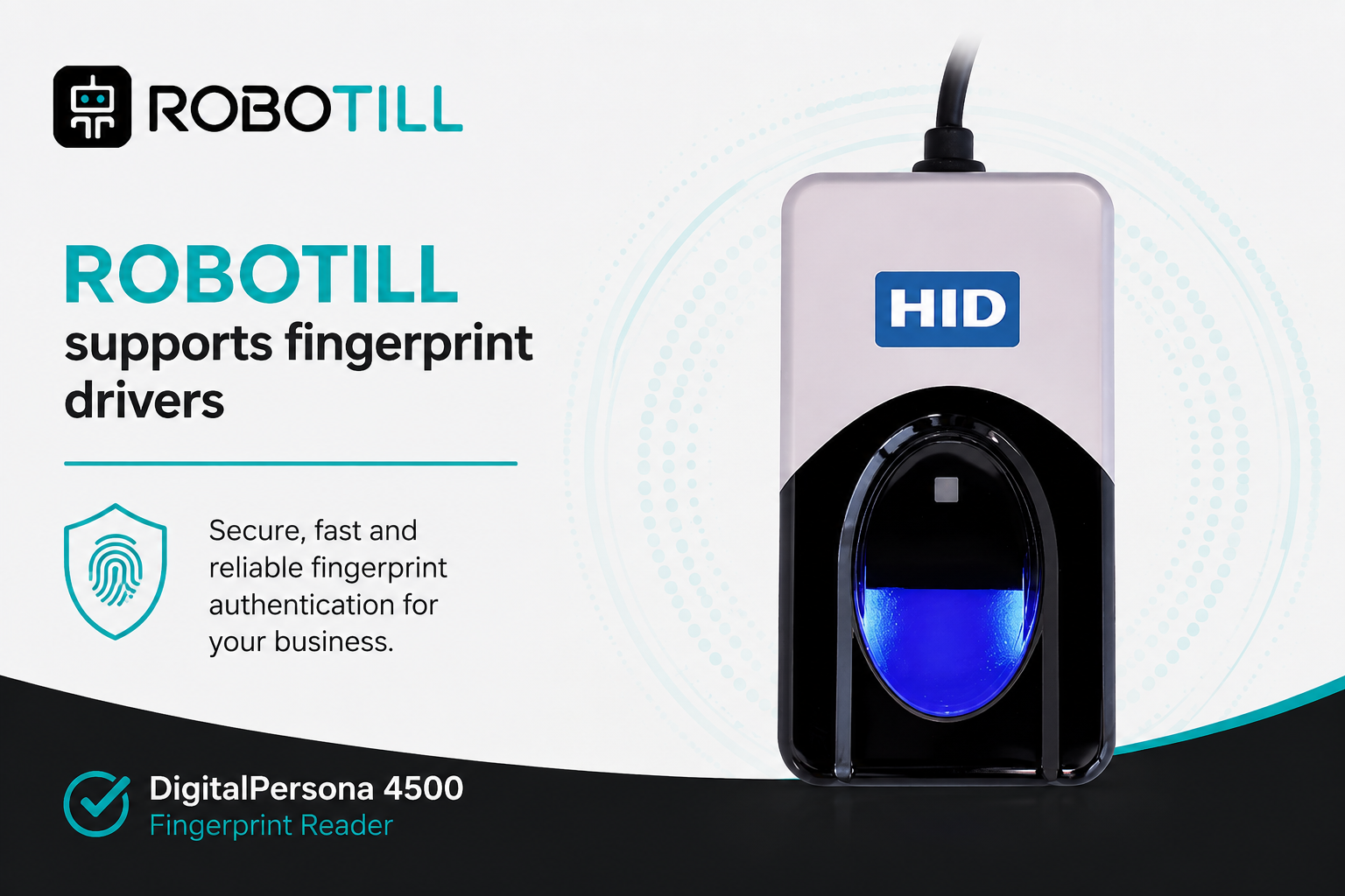 Fingerprint reader support.