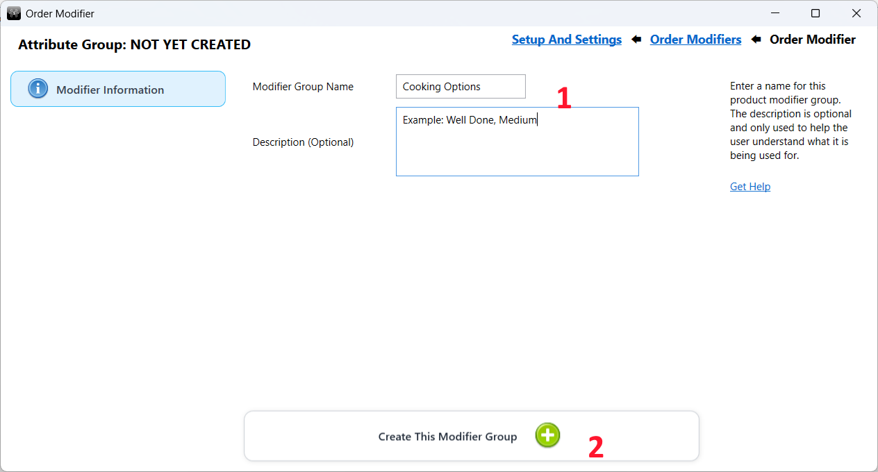 Modifier Group