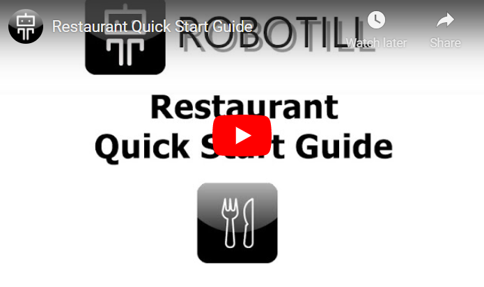 Restaurant quick start video