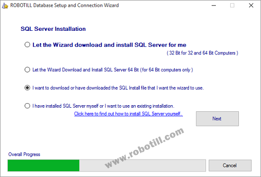 Install SQL Server with no internet connection.